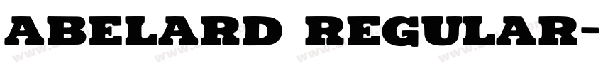 abelard regular字体转换